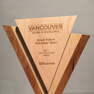The Remembrance Day Veterans Volunteer Team were 2017 winners of a City of Vancouver 'Civic Volunteer Award of Excellence'